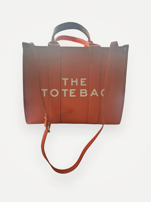 Marc Jacobs The Medium Tote - Electric Orange-skinnhandväska