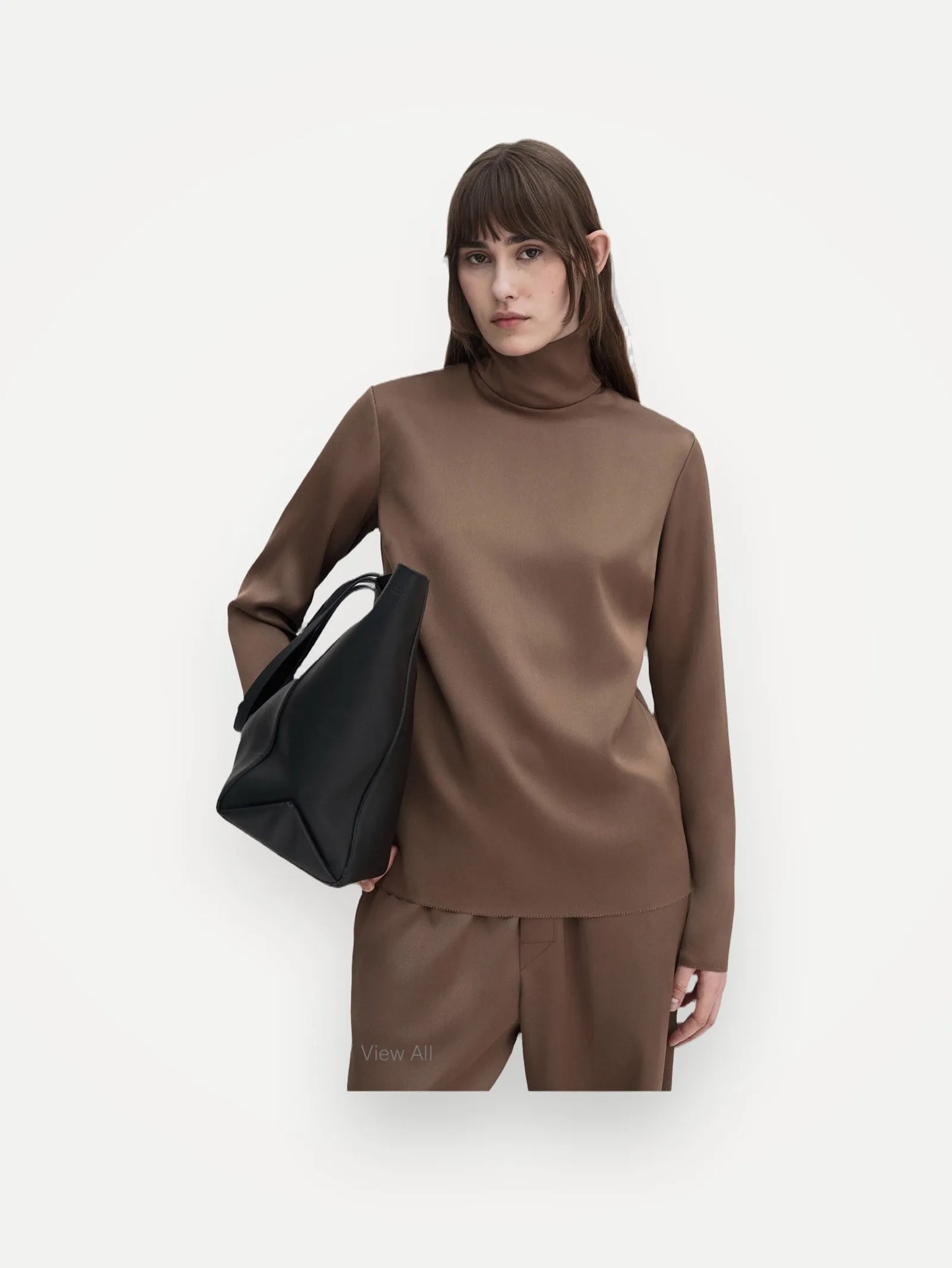 Filippa K Turtleneck Satin-blus NWOT