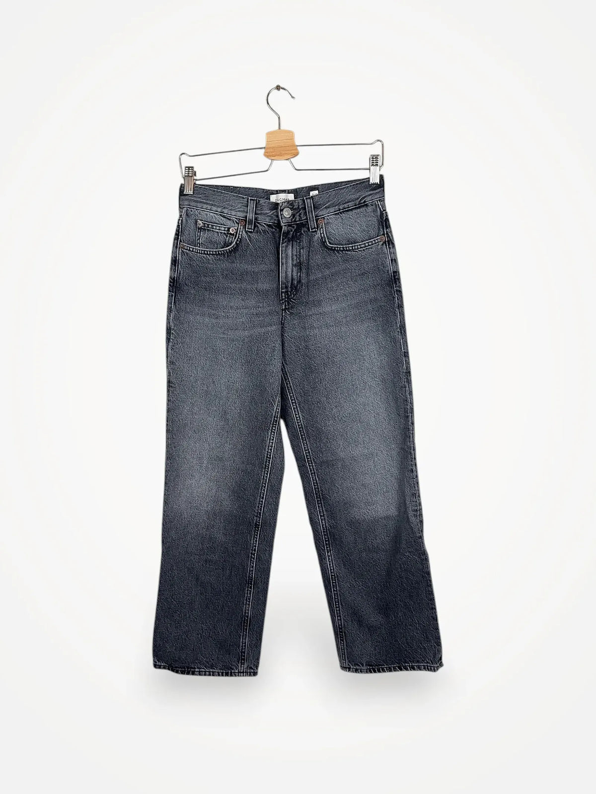 Dagmar Cropped Light Grey Jeans