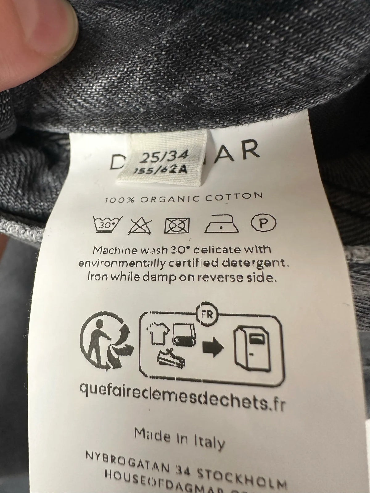 Dagmar Cropped Light Grey Jeans