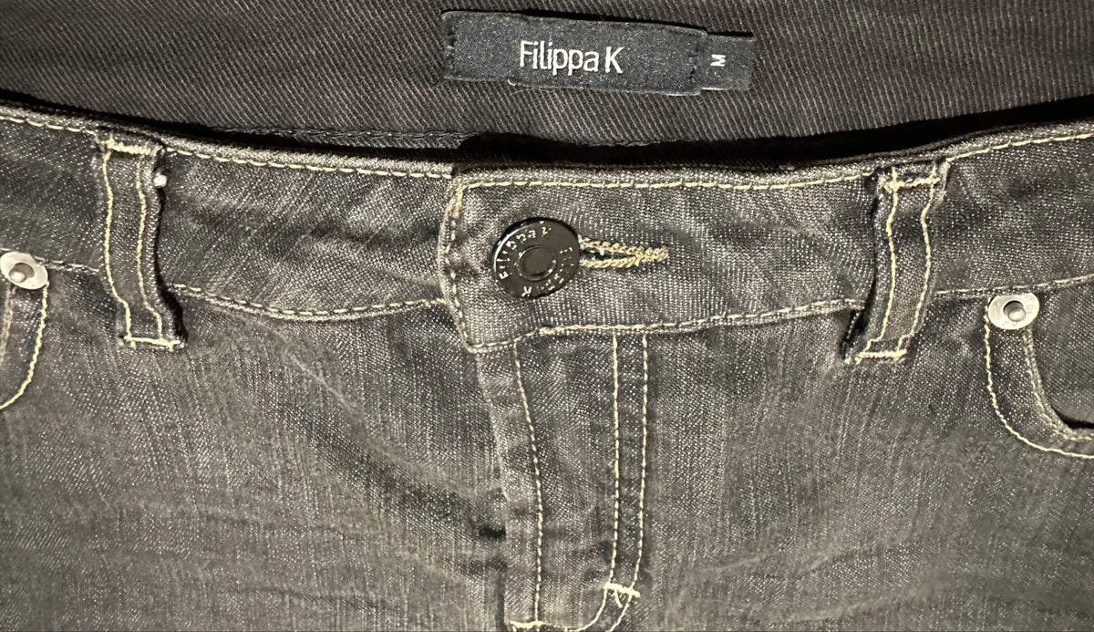 Filippa K Classic Denim Charcoal Skirt