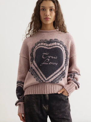 Acne Studios Printed Wool Blend Sweater