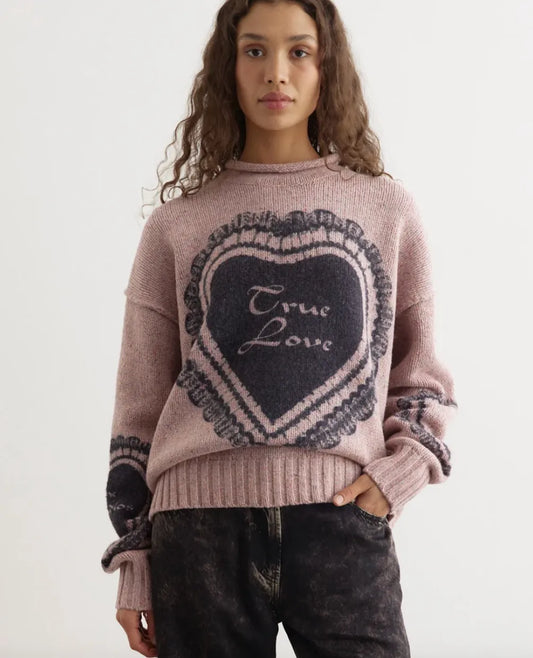 Acne Studios Printed Wool Blend Sweater