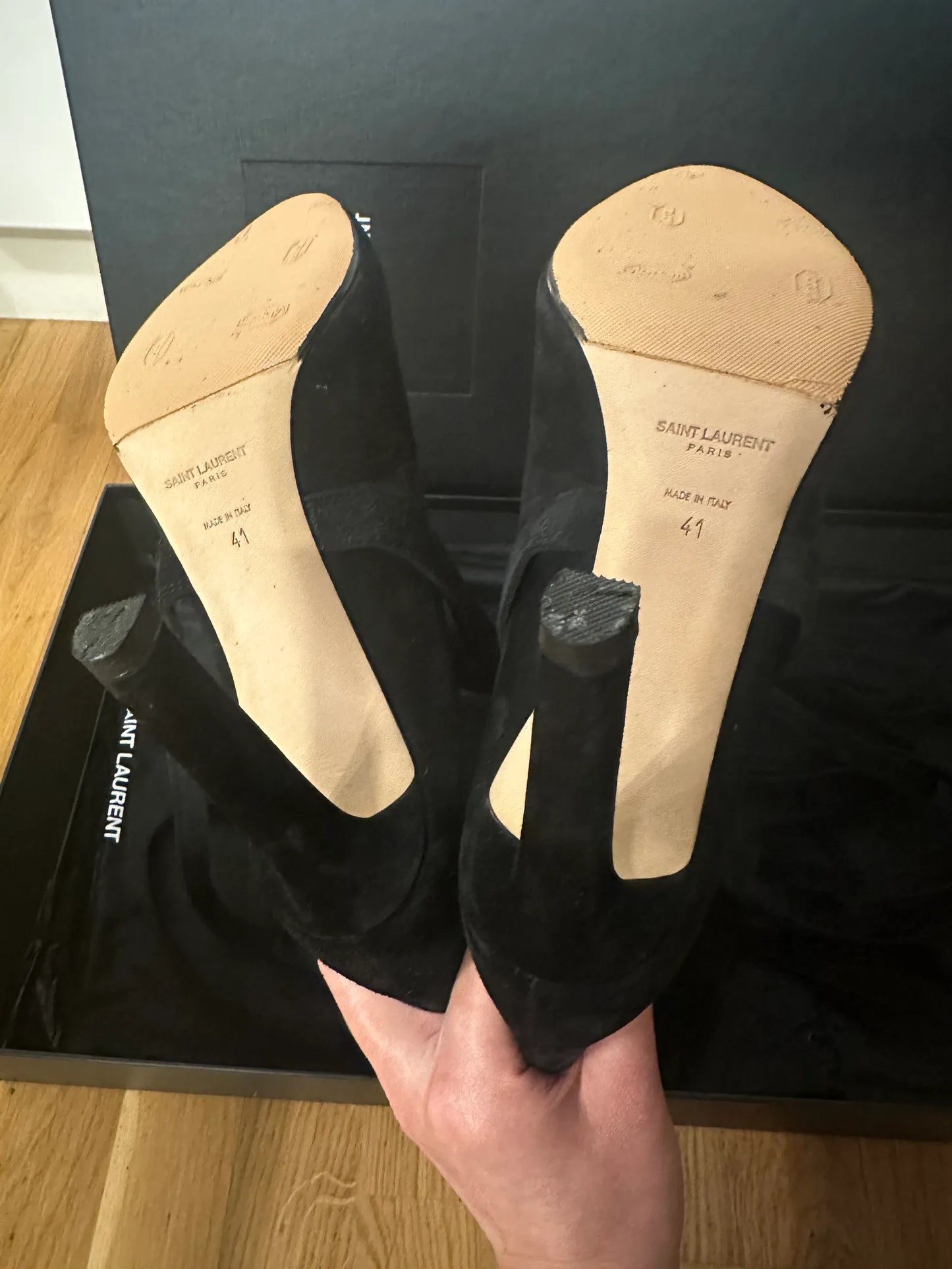 Saint Laurent Maurice Suede-boots NWOT