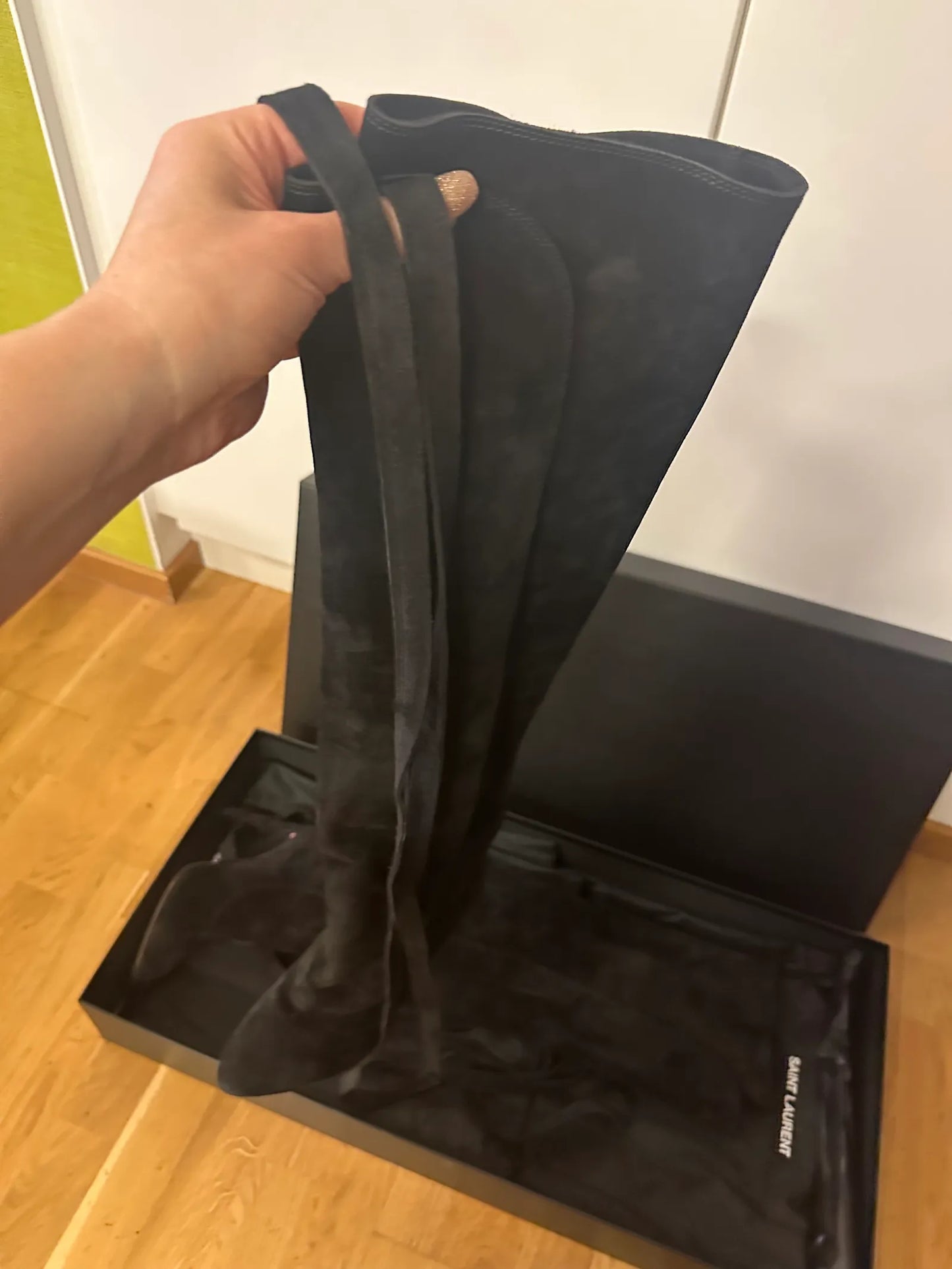 Saint Laurent Maurice Suede-boots NWOT