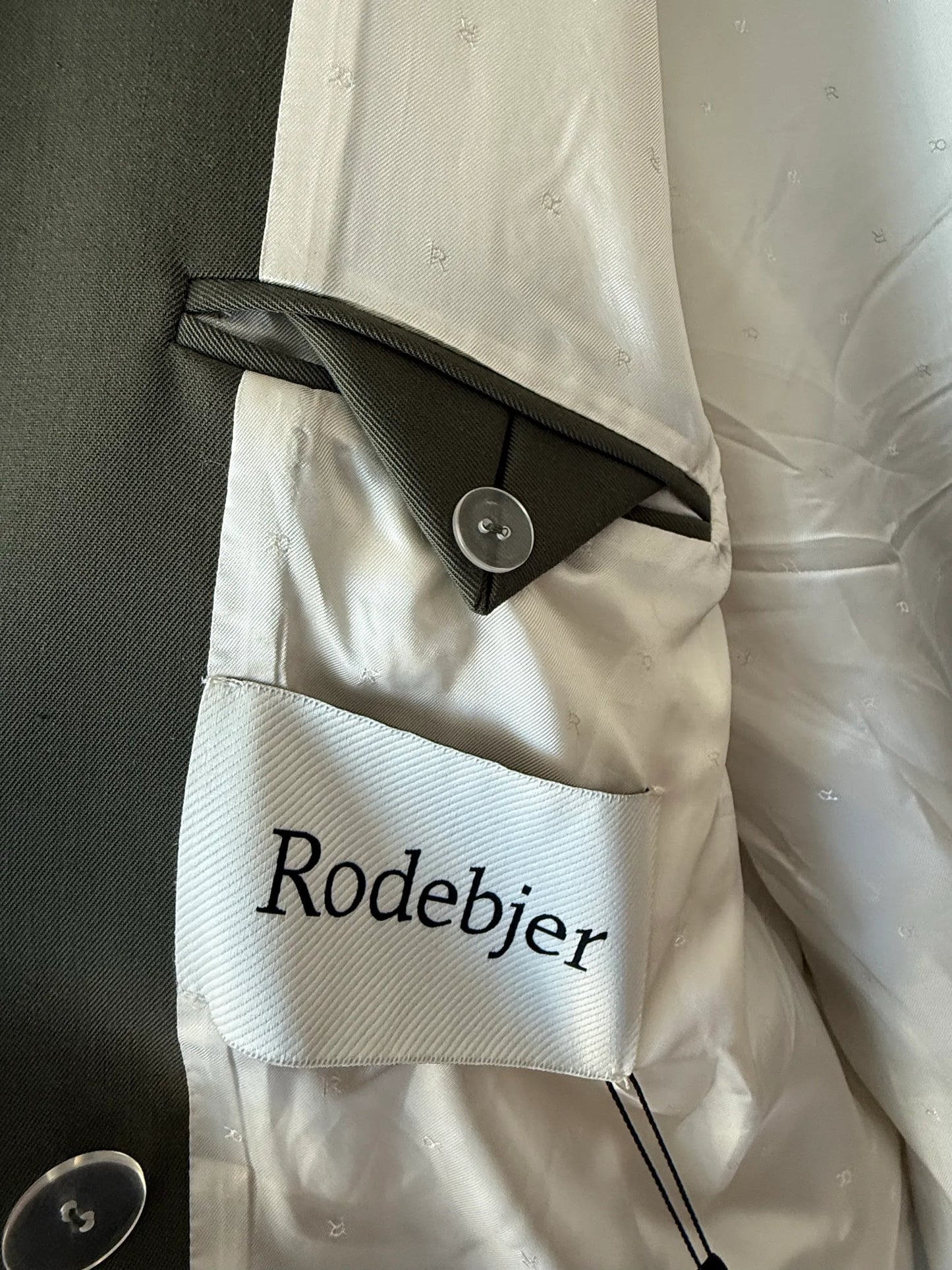 Rodebjer Stand Embroidery - Dark Moss Blazer