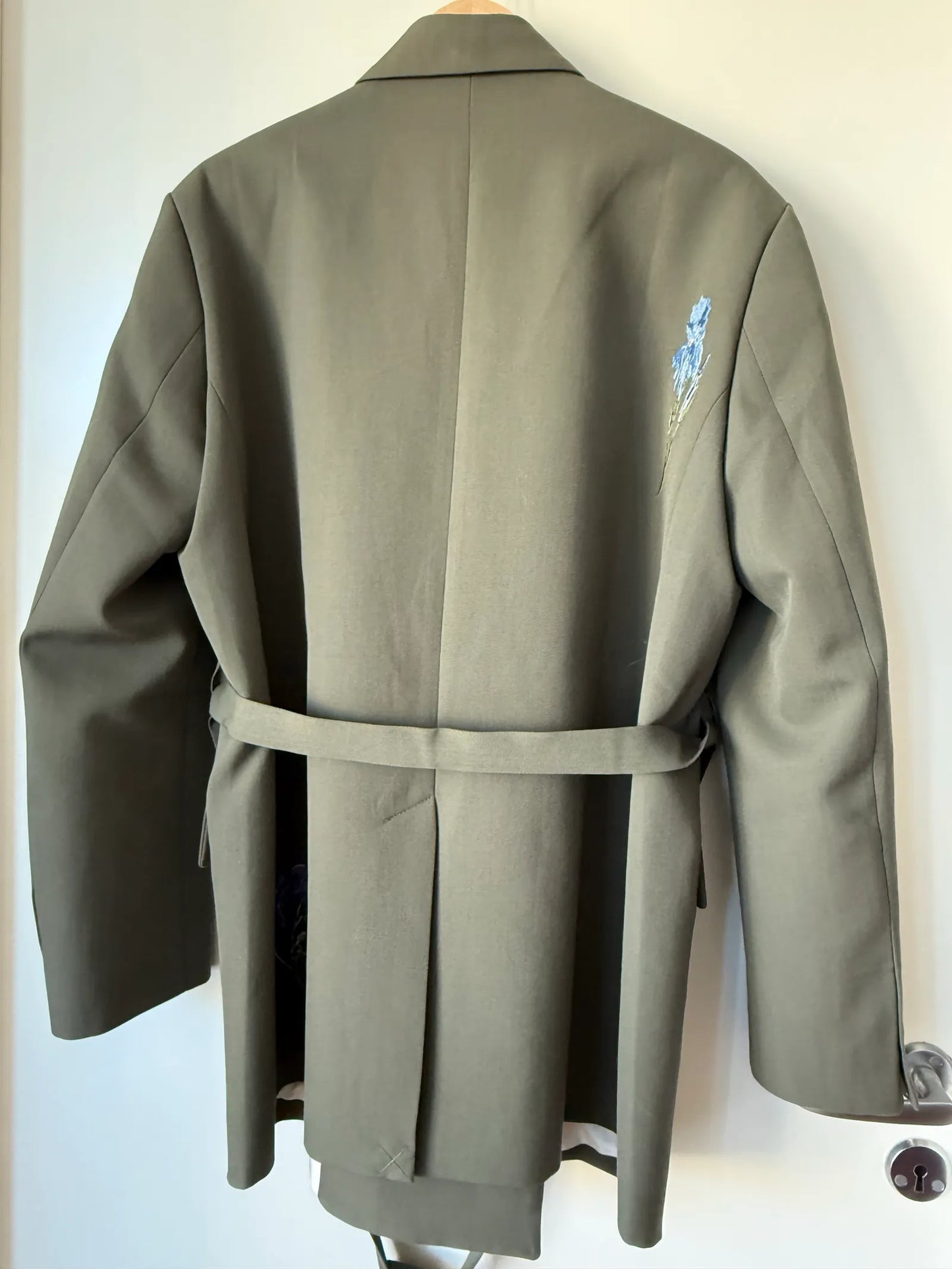 Rodebjer Stand Embroidery - Dark Moss Blazer