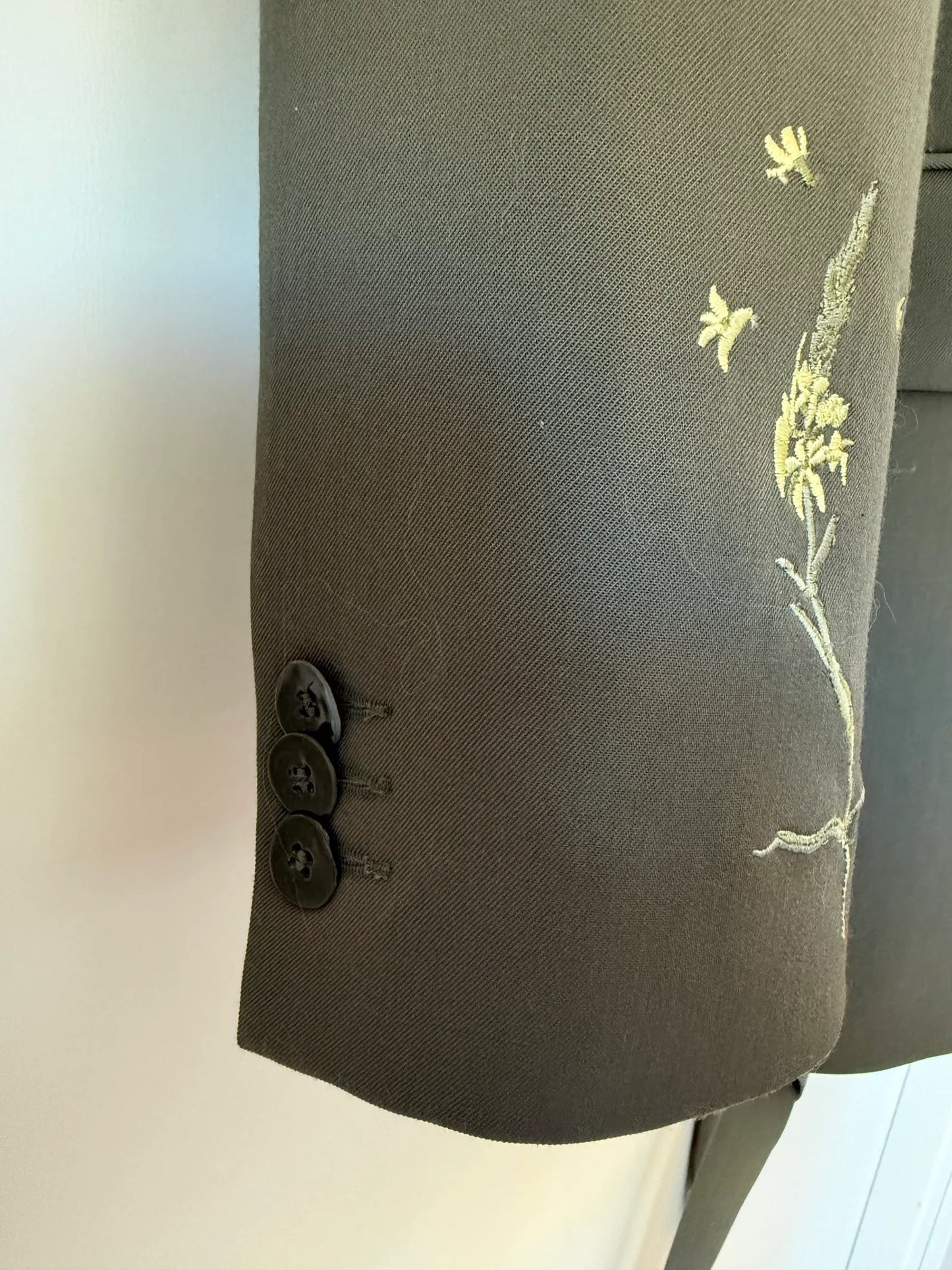 Rodebjer Stand Embroidery - Dark Moss Blazer