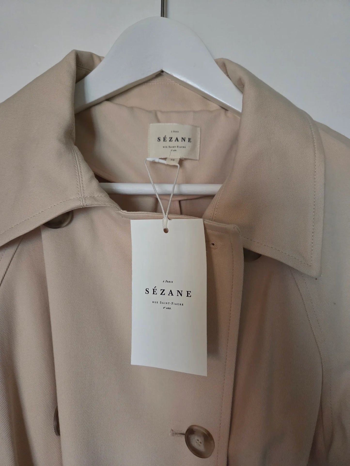 Sézane Pierce-trenchcoat NWT