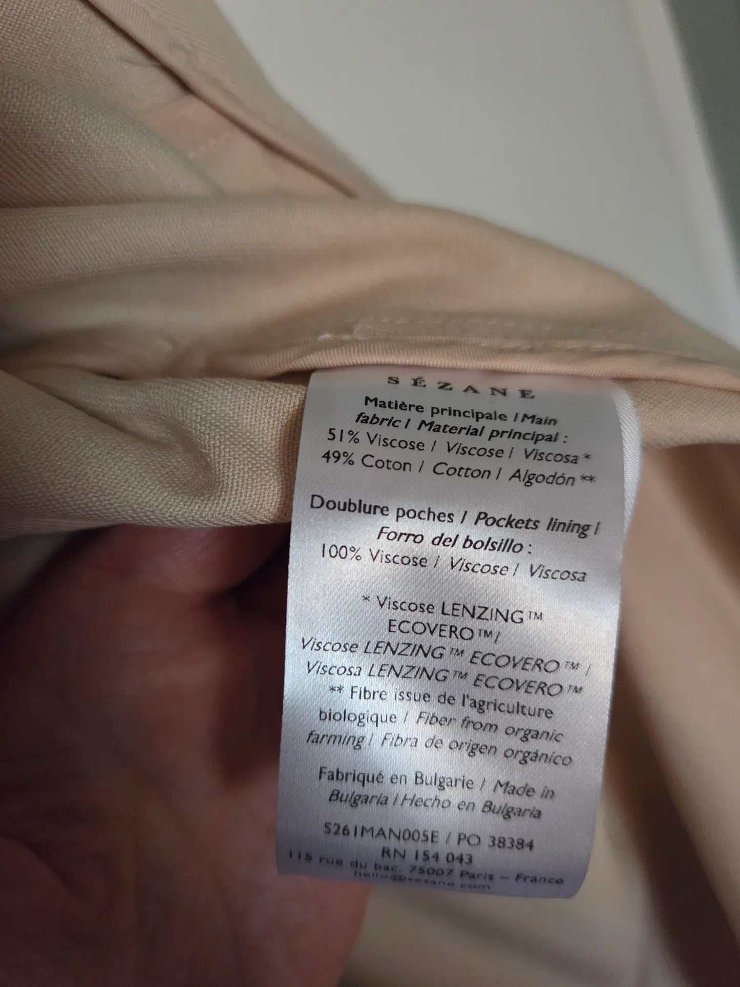 Sézane Pierce-trenchcoat NWT