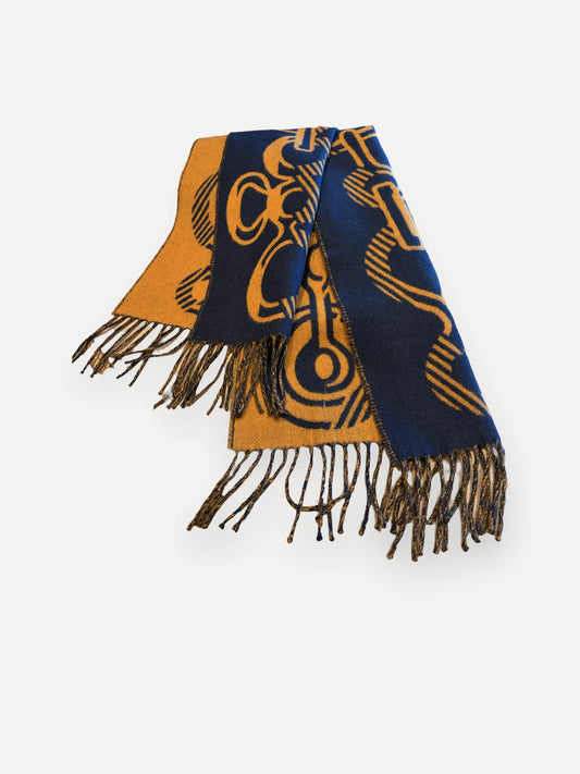 Hermès Casaque Do Re Boucle Scarf