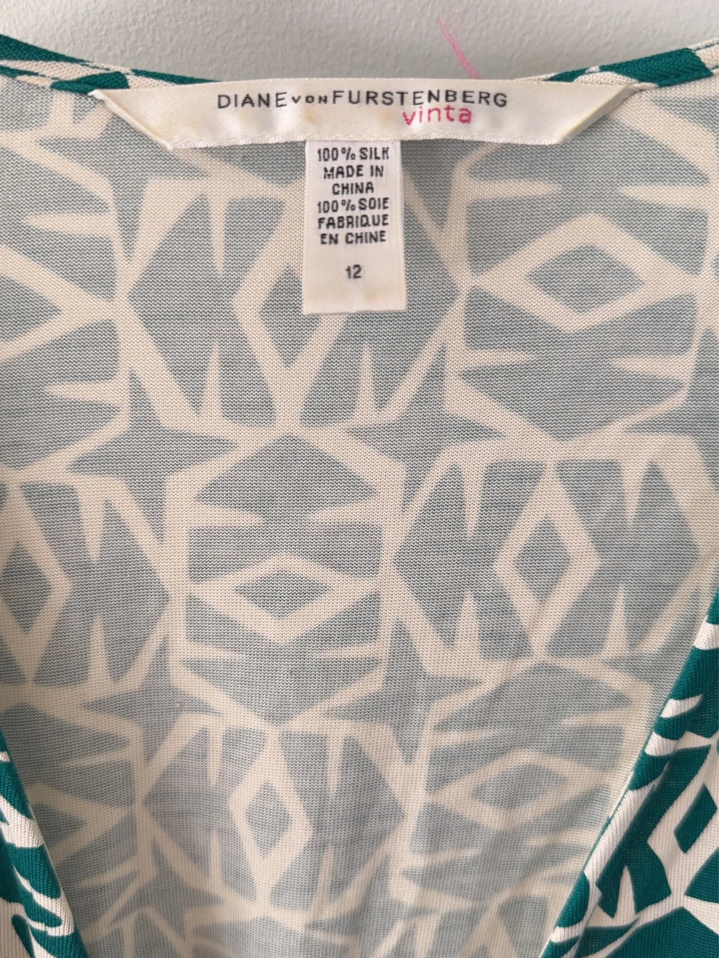 Diane Von Furstenberg-sidenklänning