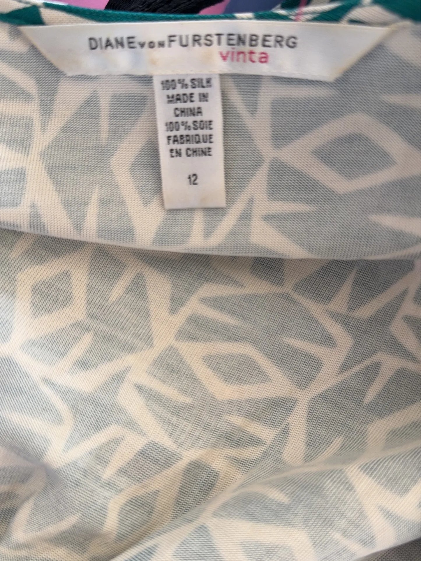 Diane Von Furstenberg-sidenklänning