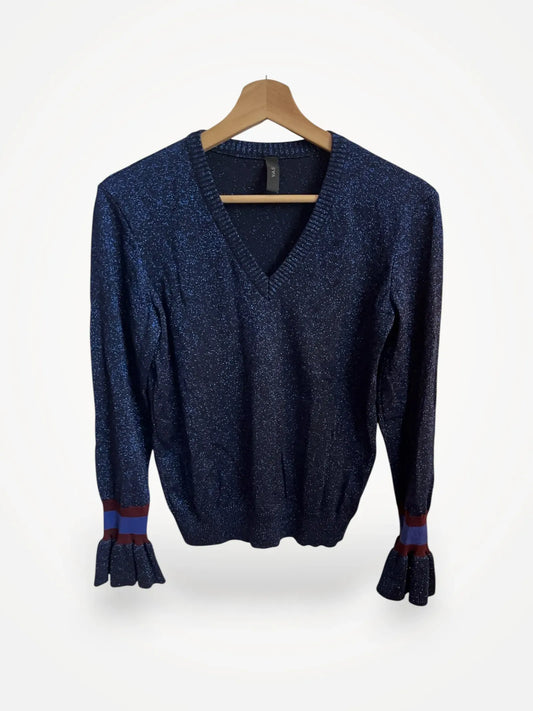 YAS Yasmetallico Ls V--tröja