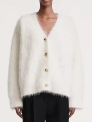Toteme Boxy Alpacka Cardi Ivory-tröja NWT