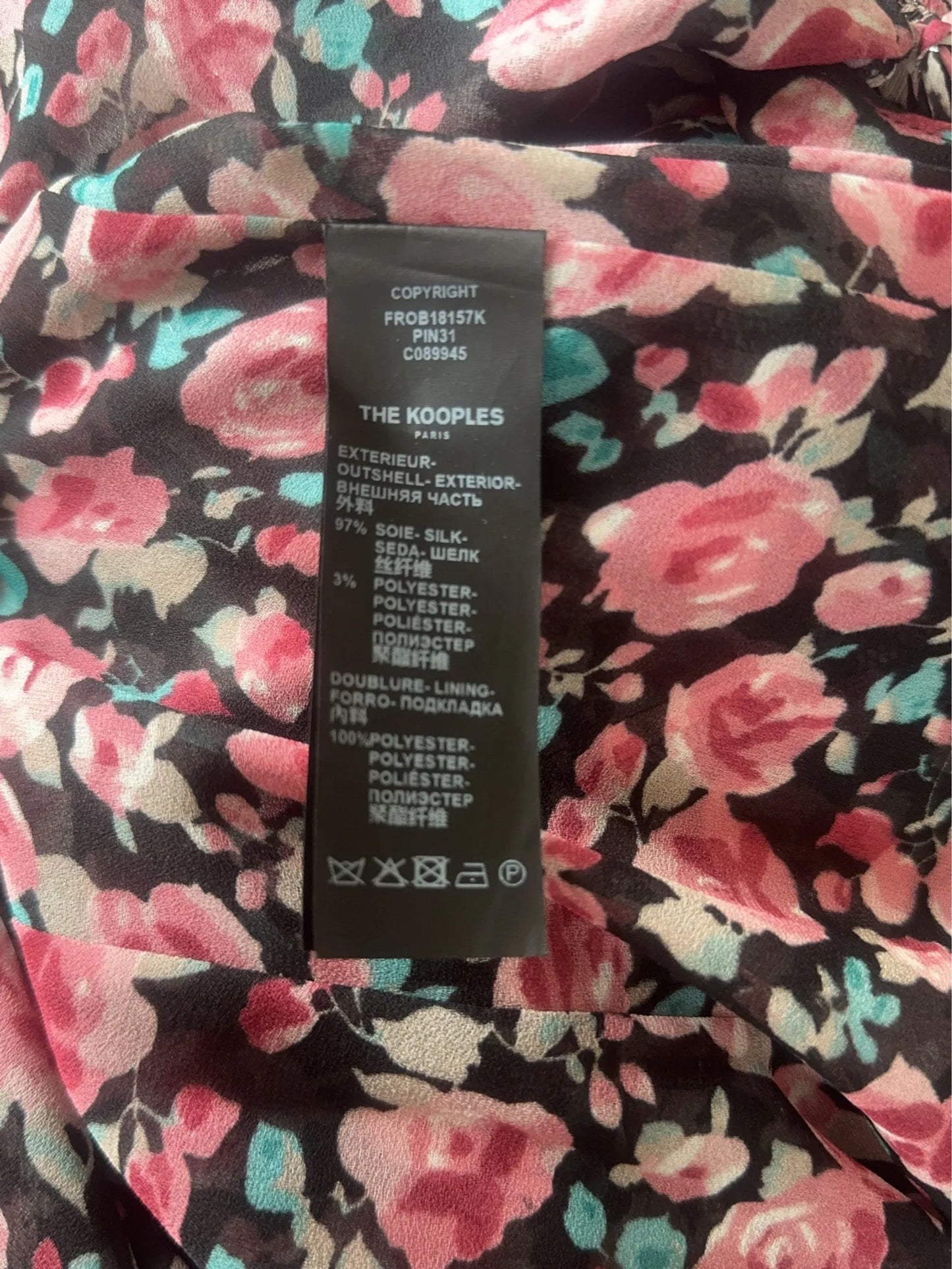 The Kooples Candy Flowers Printed Wrap In Rosa Dress