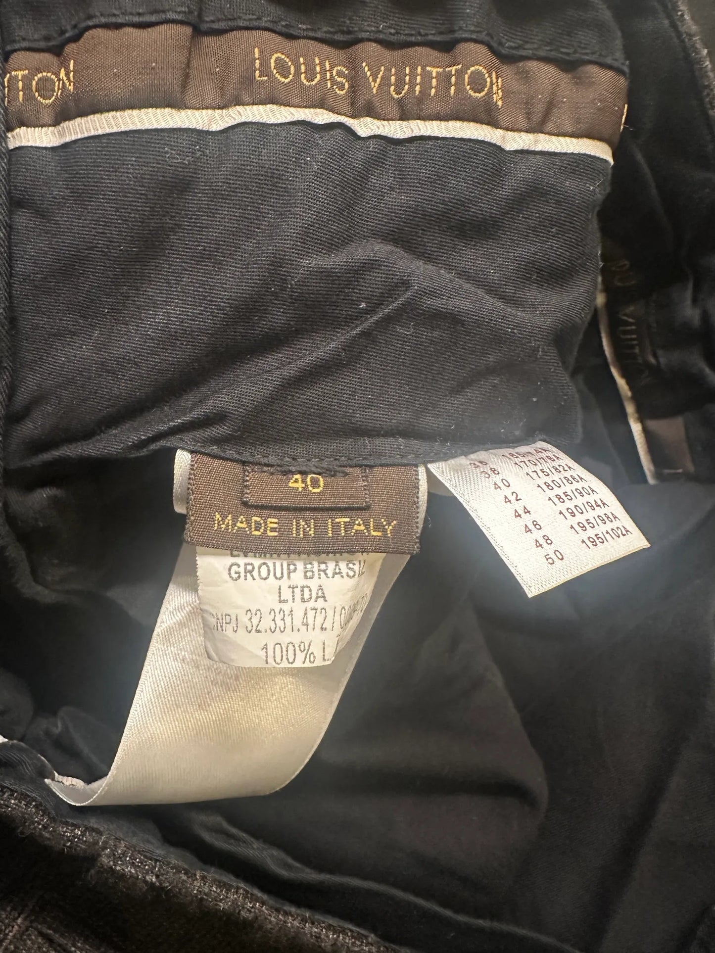 Louis Vuitton-ullkostymbyxor