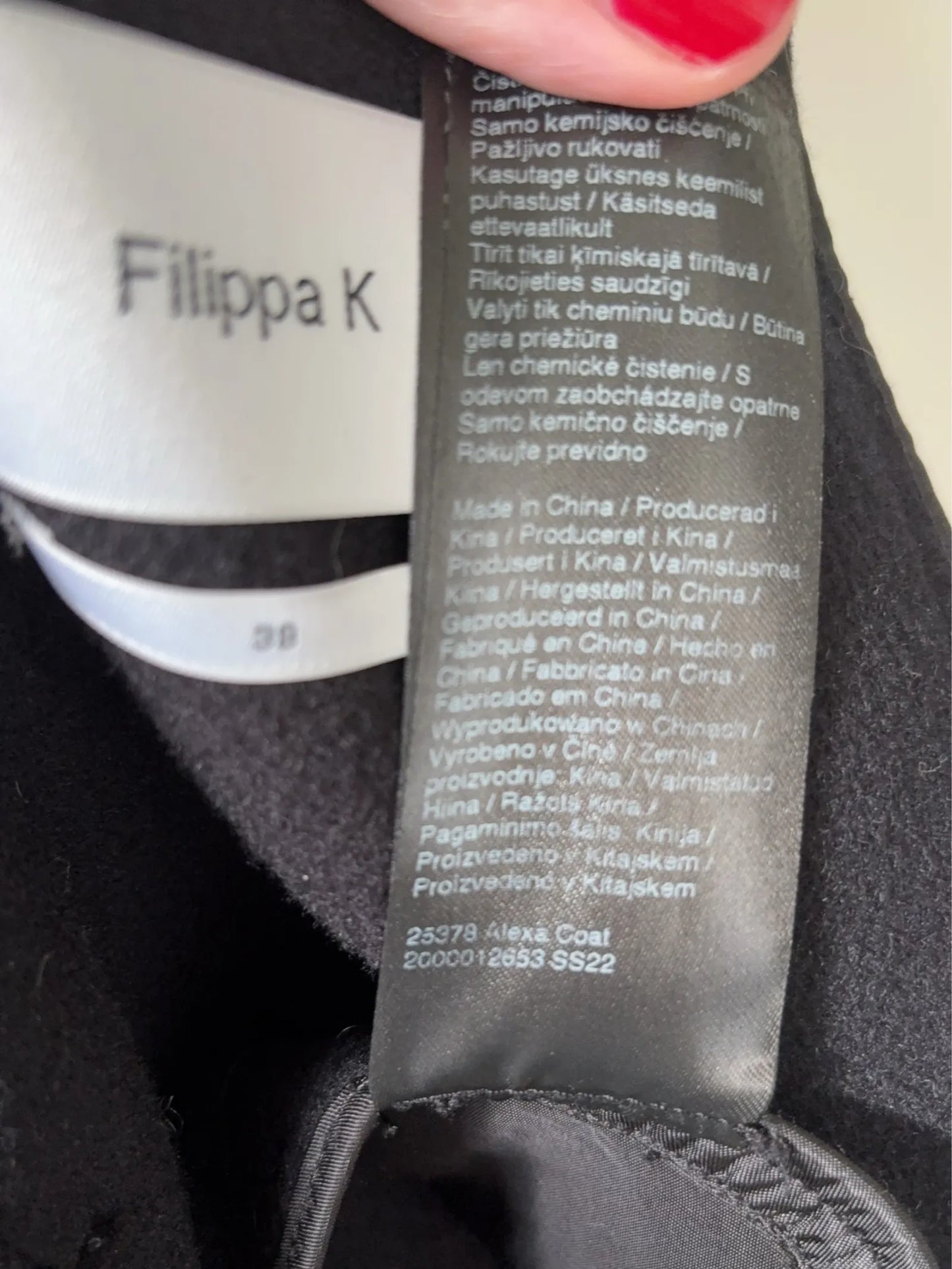 Filippa K Alexa-ullkappa