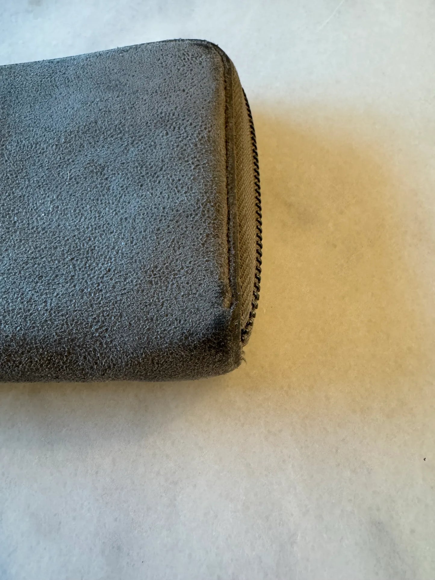 Stella Mccartney Grey Zip Around Falabella Wallet-skinnplånbok