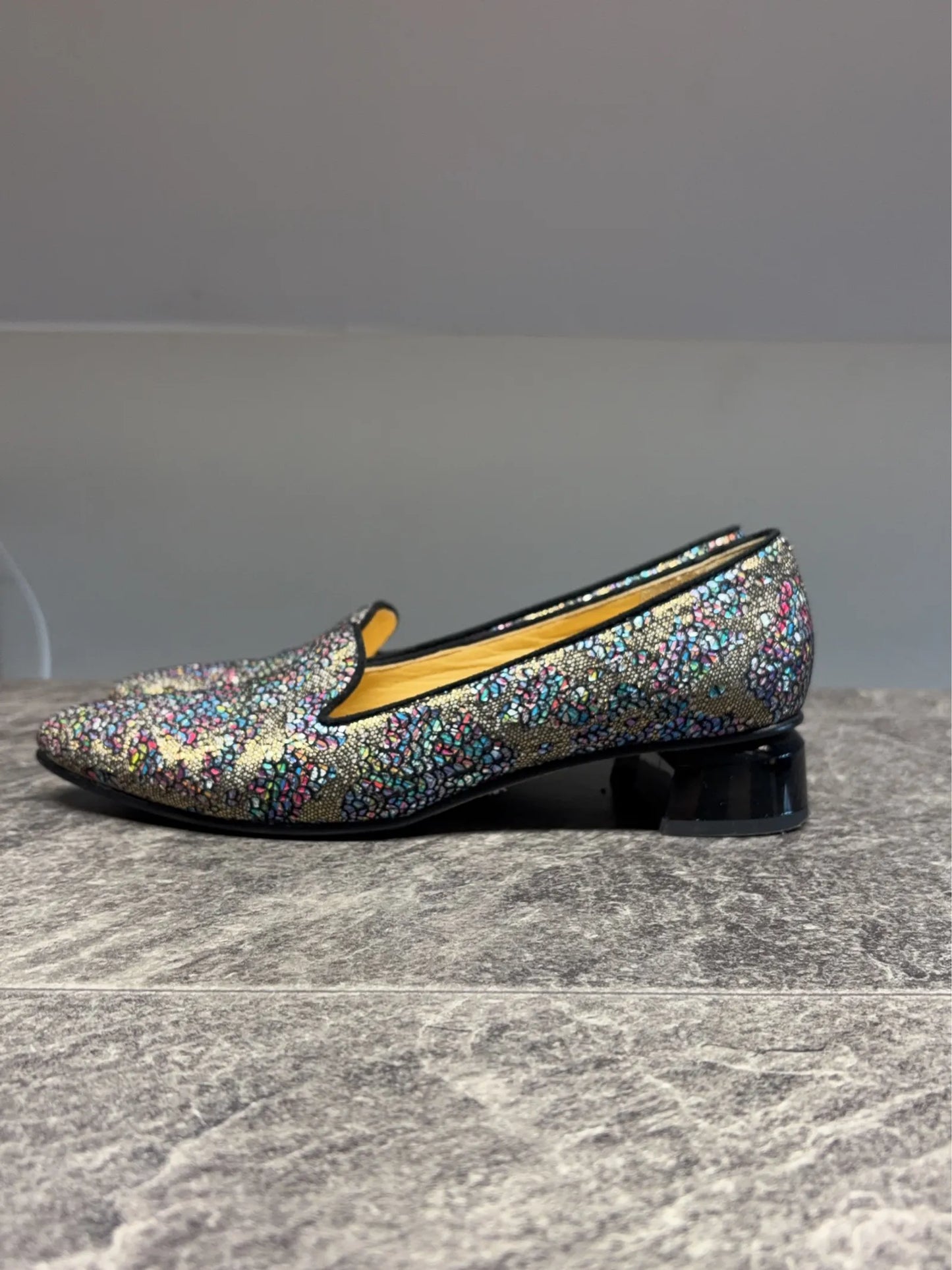 Brunate-skinnloafers
