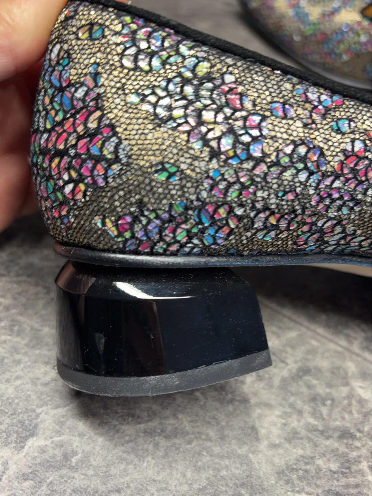 Brunate-skinnloafers