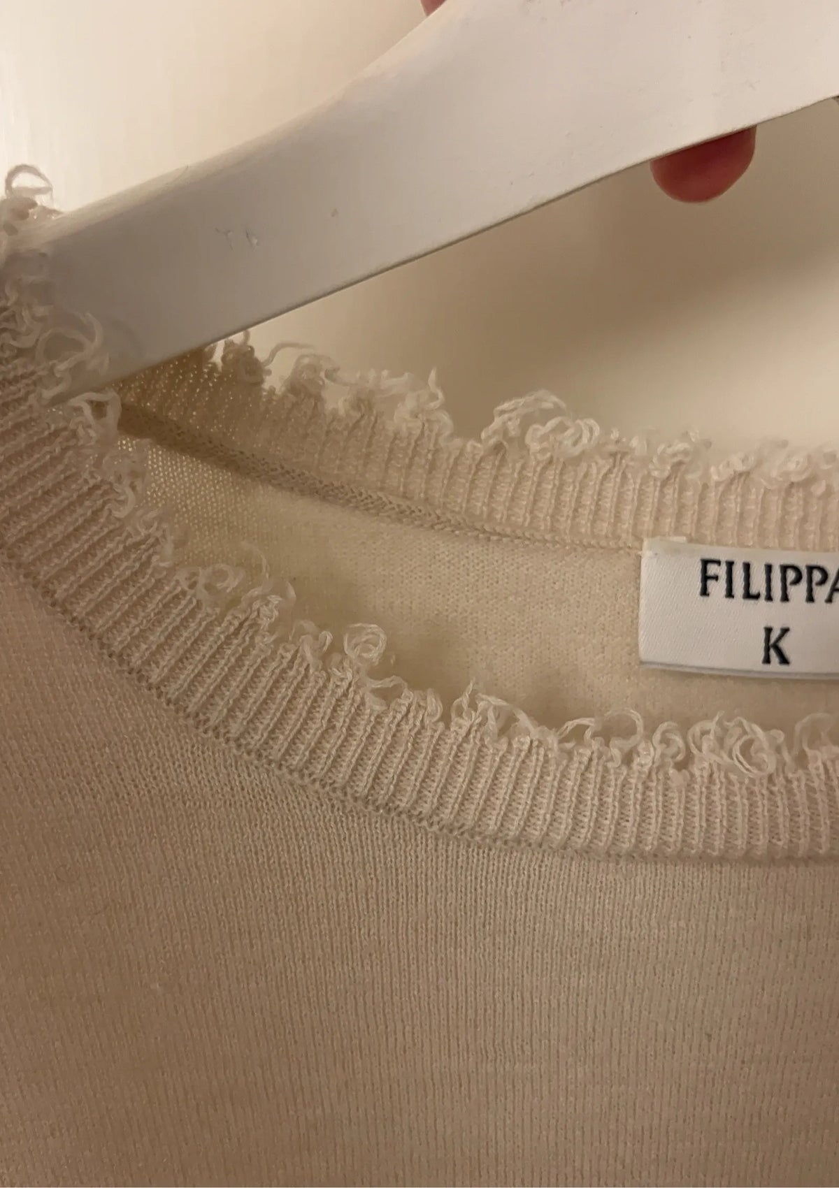 Filippa K Frayed R-ulltopp