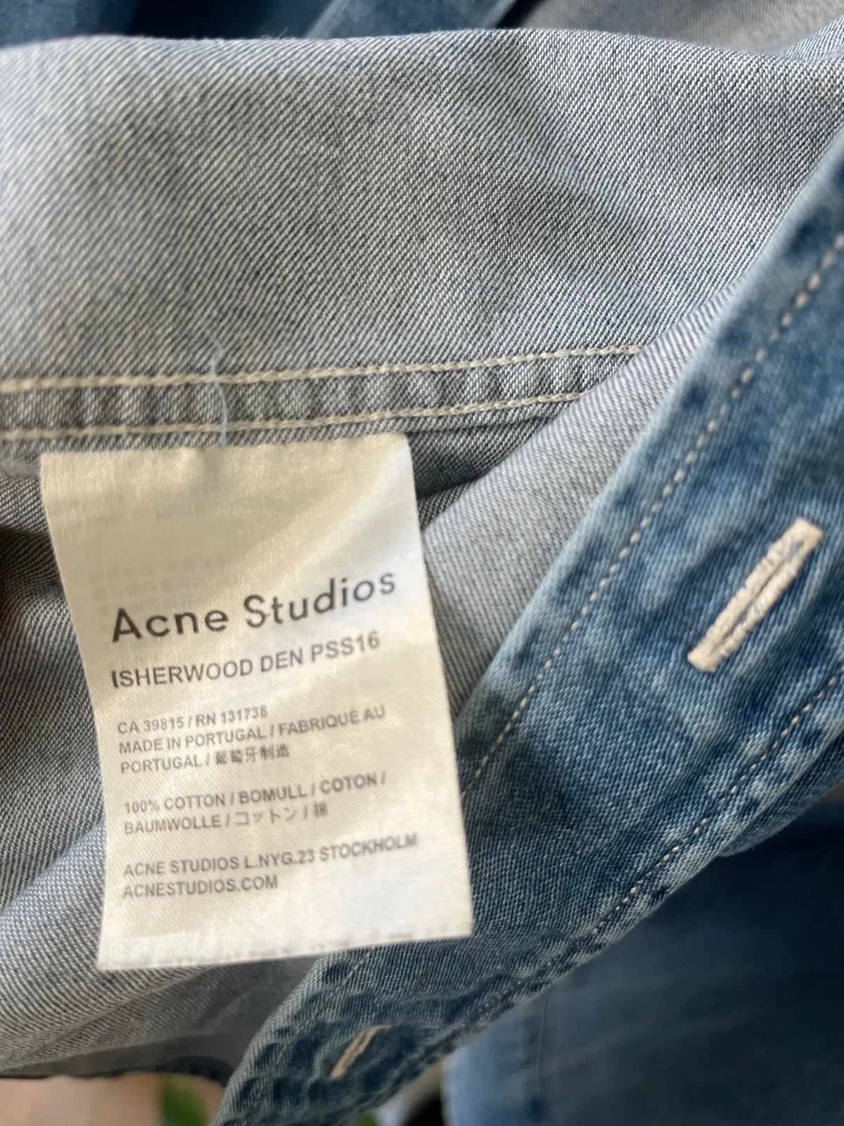 Acne Studios Isherwood-skjorta