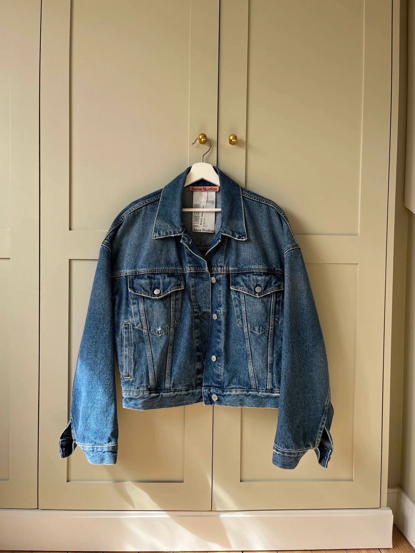 Acne Studios Jeansjacka Relaxed Cropped Fit Jacket