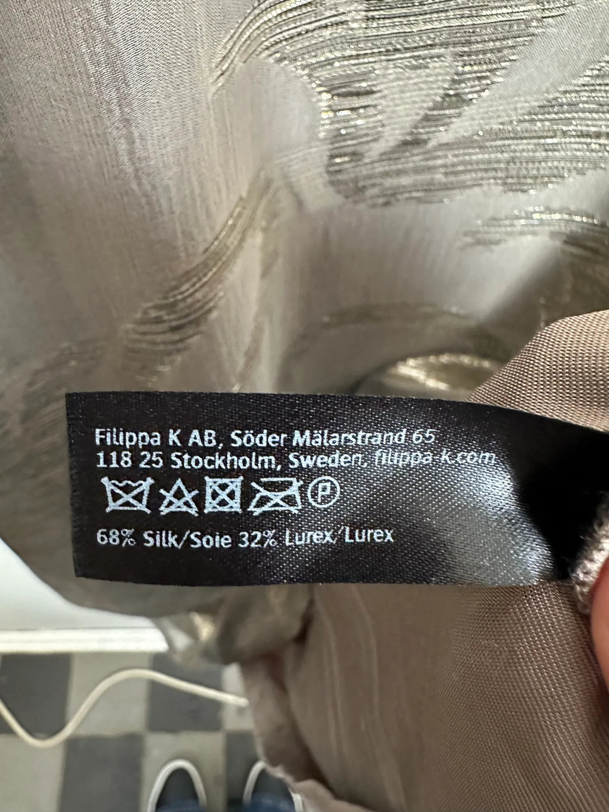 Filippa K Esther-sidenklänning NWT