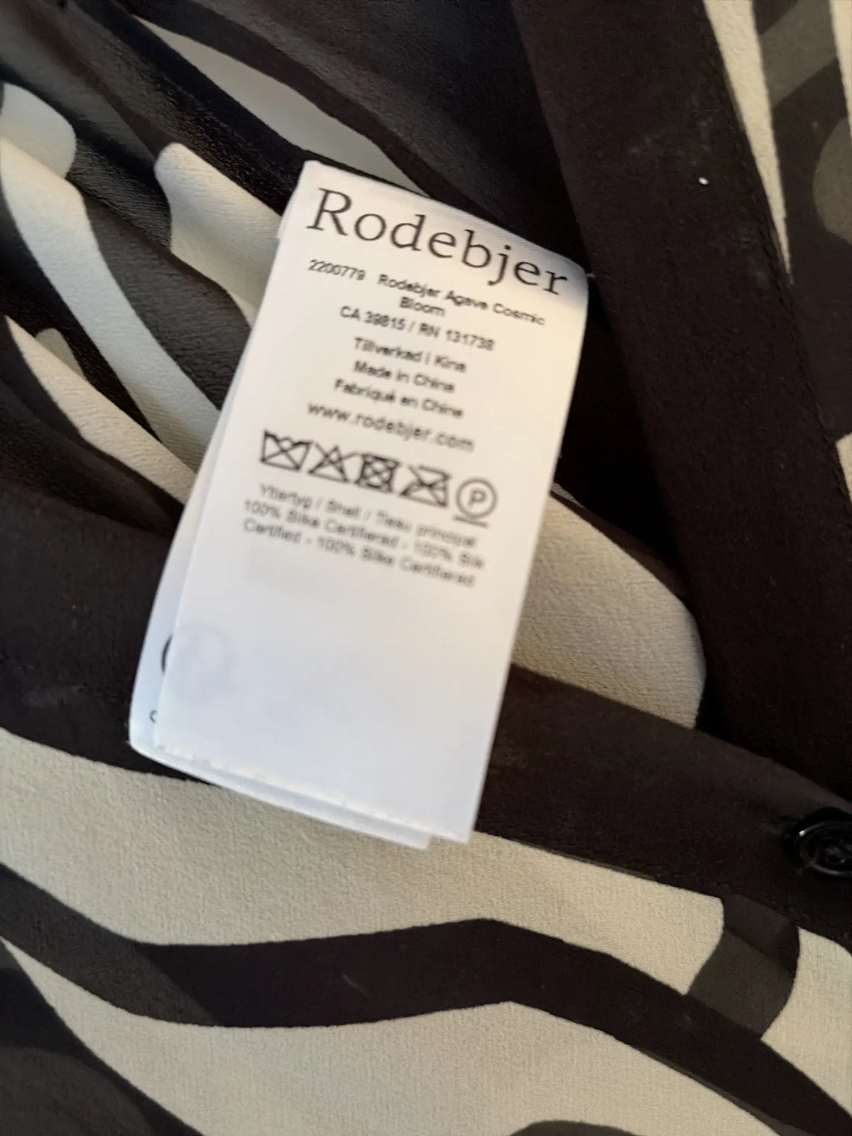 Rodebjer Agave Cosmic Bloom-sidenklänning