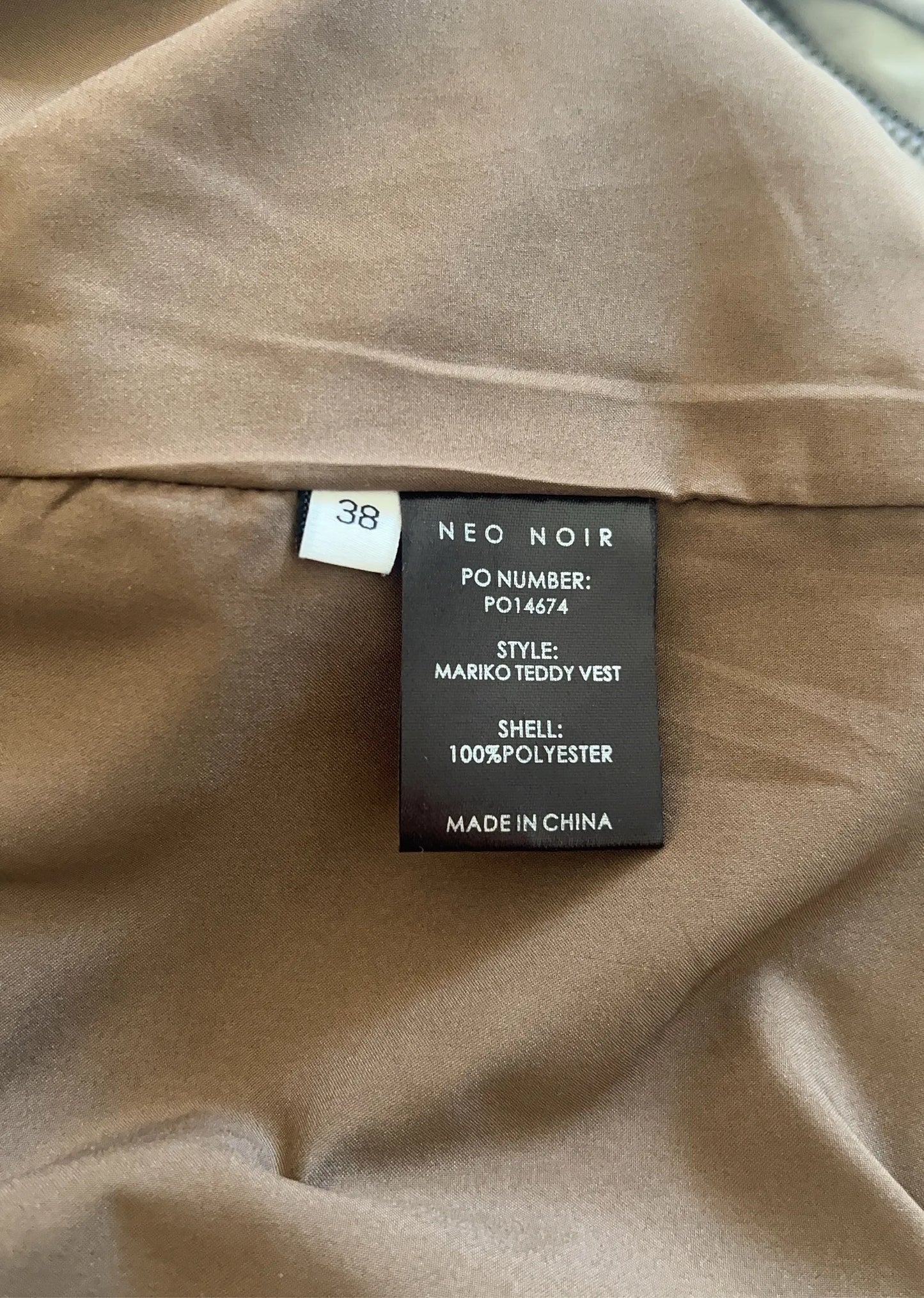 Neo Noir Mariko Teddy Vest