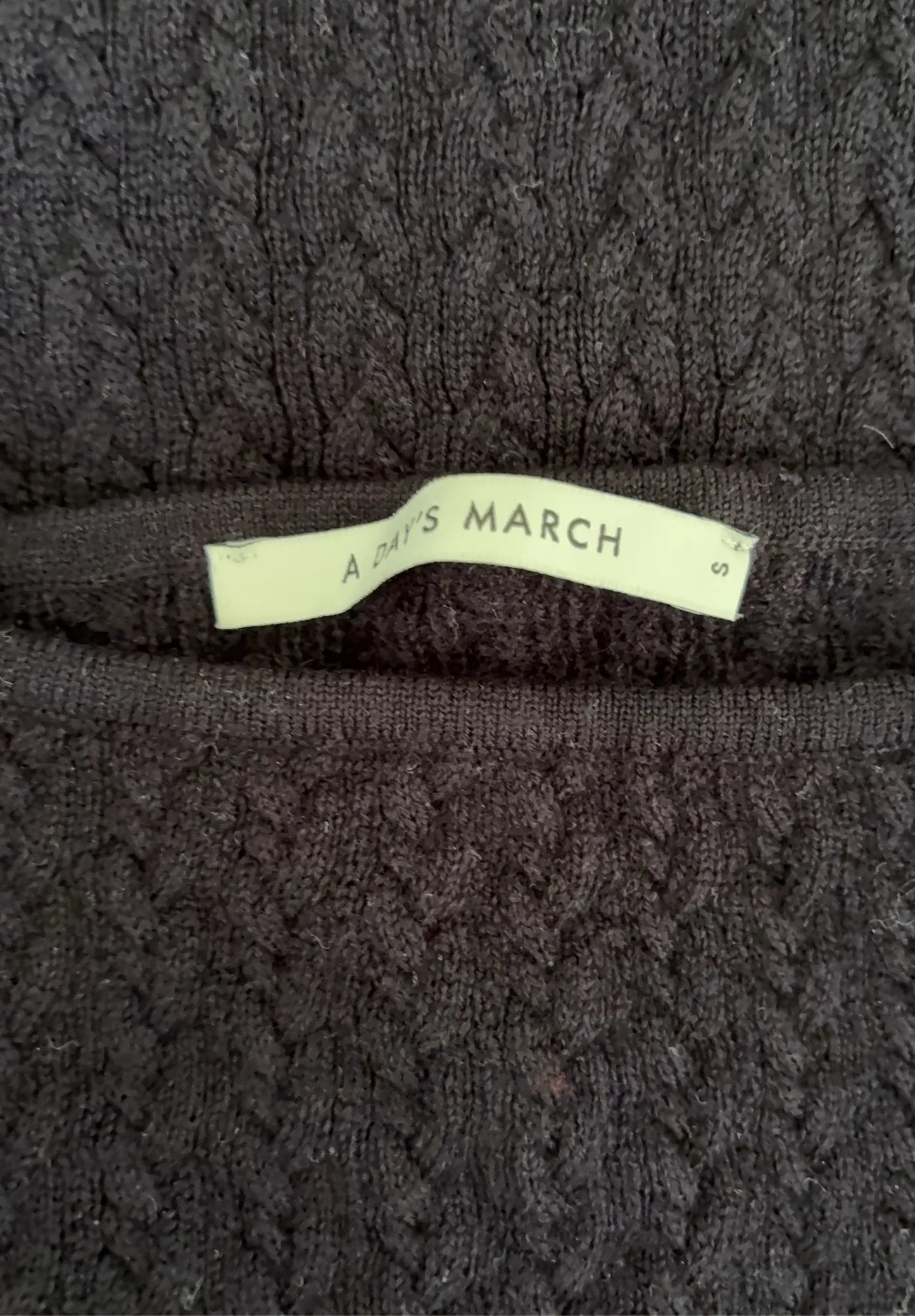 A Day's March Blake Boatneck Cable Knitted Merino Tank-ulltopp