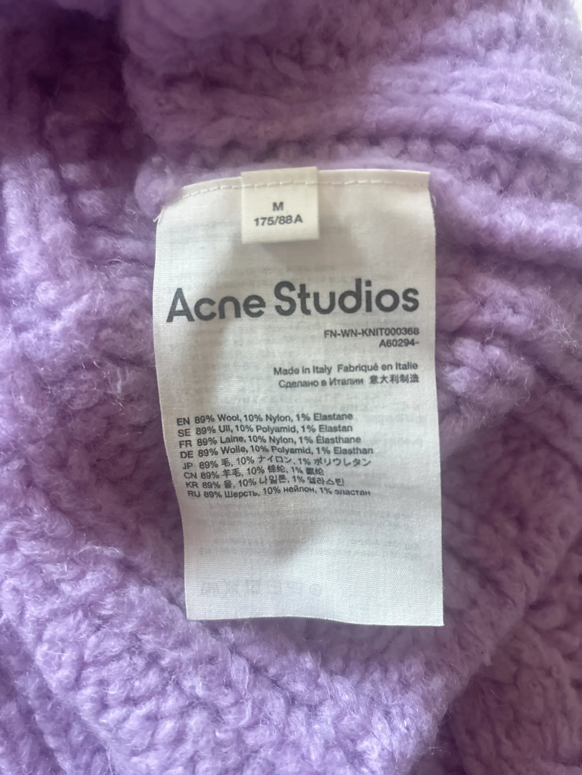 Acne Studios Wn-knit000368-ulltröja