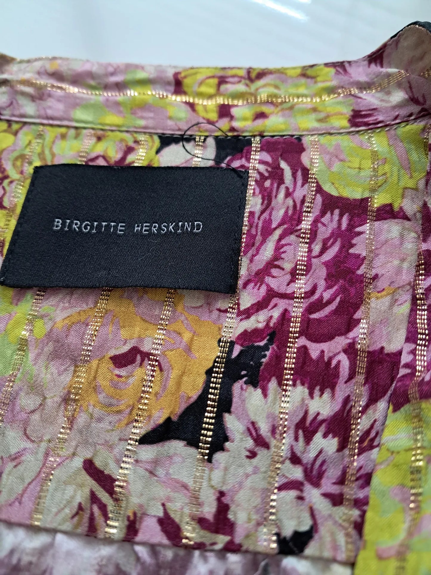 Birgitte Herskind Alice Silk Floral Wrap Mini Dress