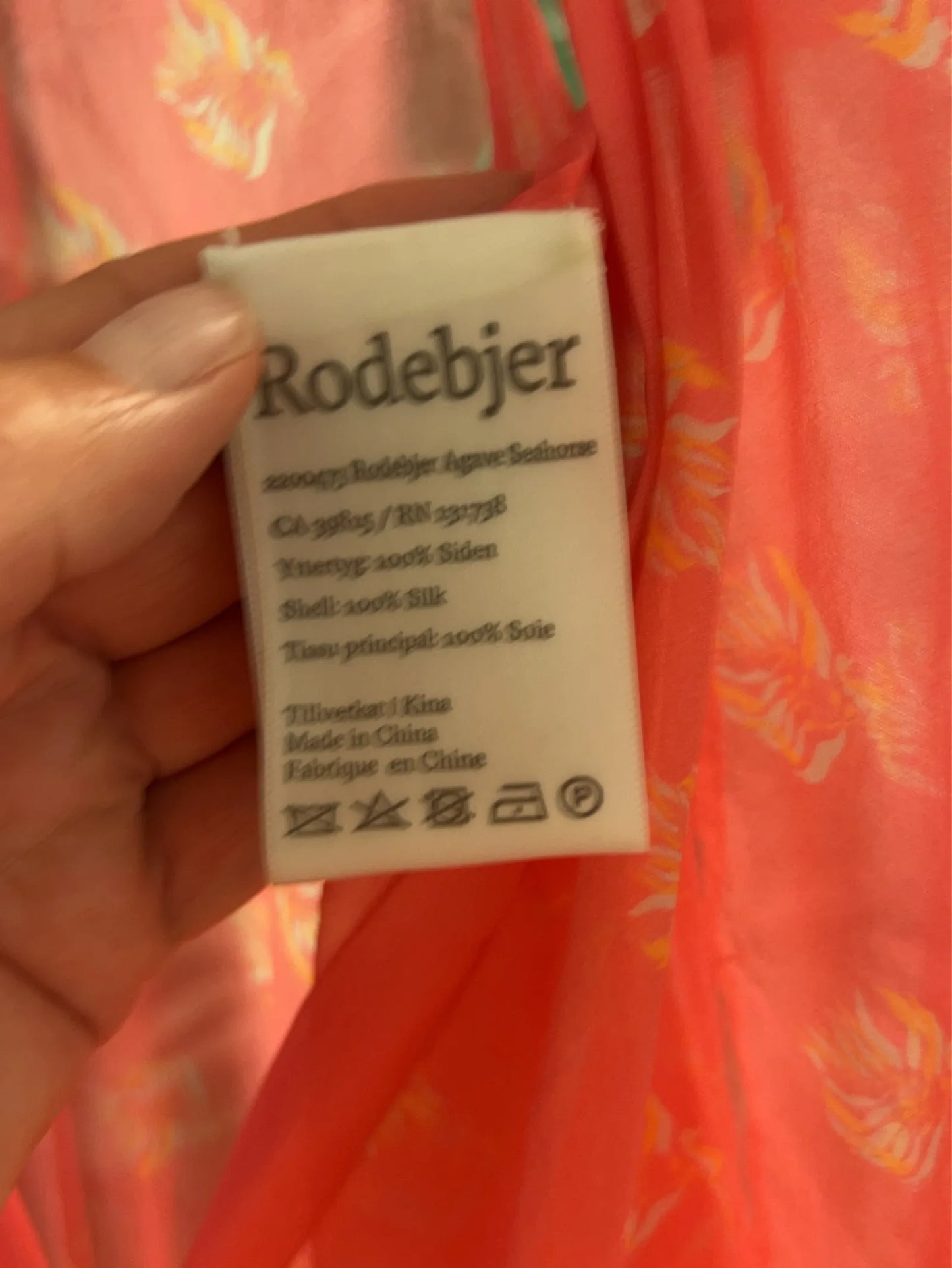 Rodebjer Agave Seahorse-sidenkaftan