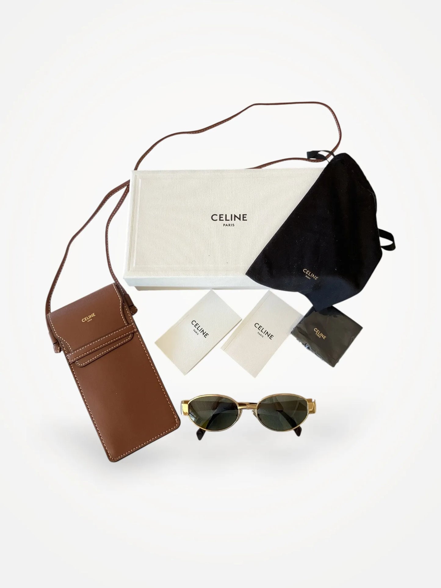 Céline Triomphe Metal 01-solglasögon
