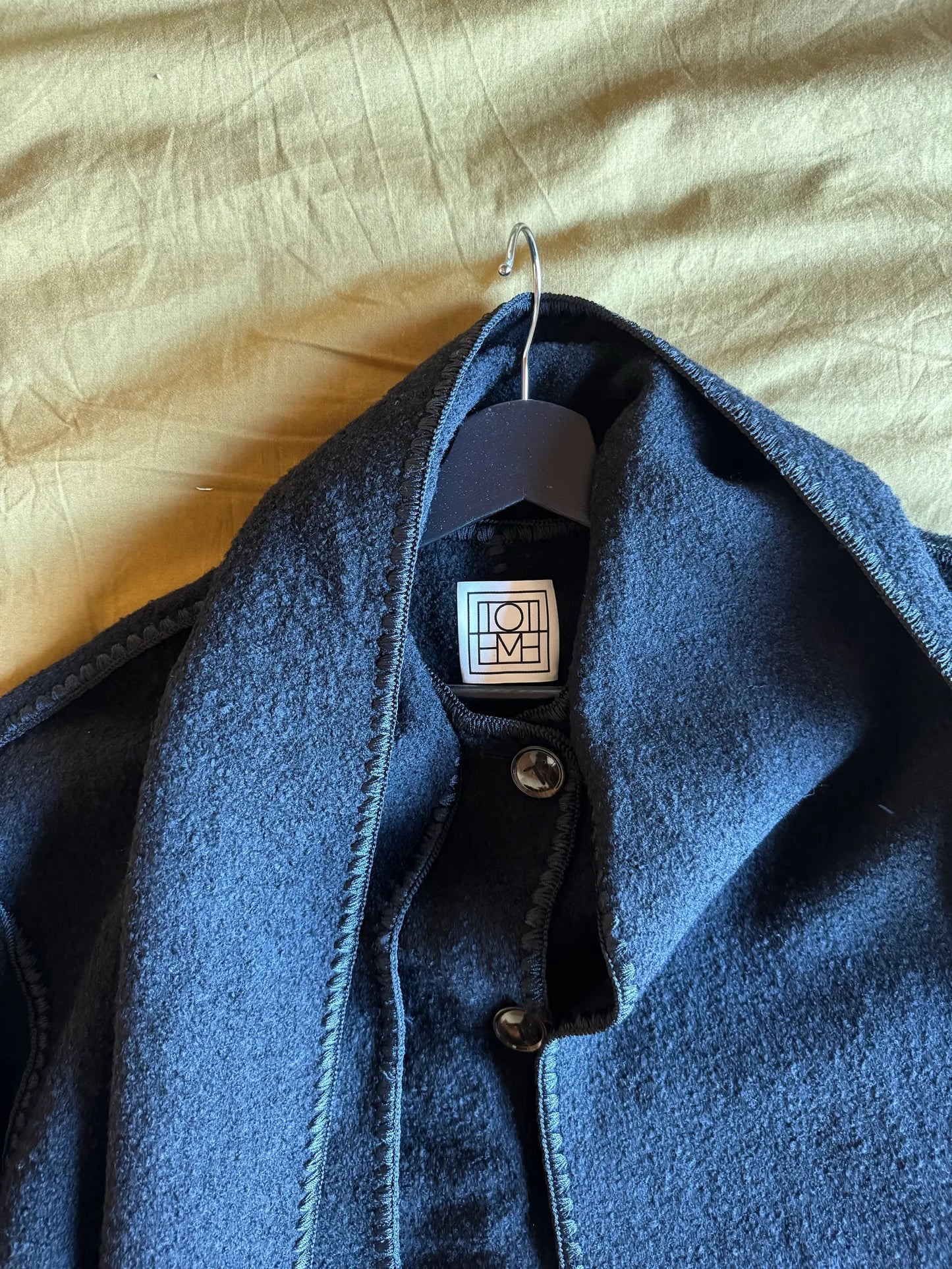 Toteme Embroidered Wool-ullkappa NWOT