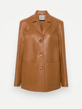 Toteme Clean Leather-skinnjacka