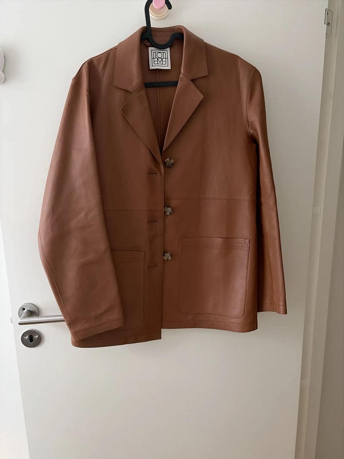 Toteme Clean Leather-skinnjacka