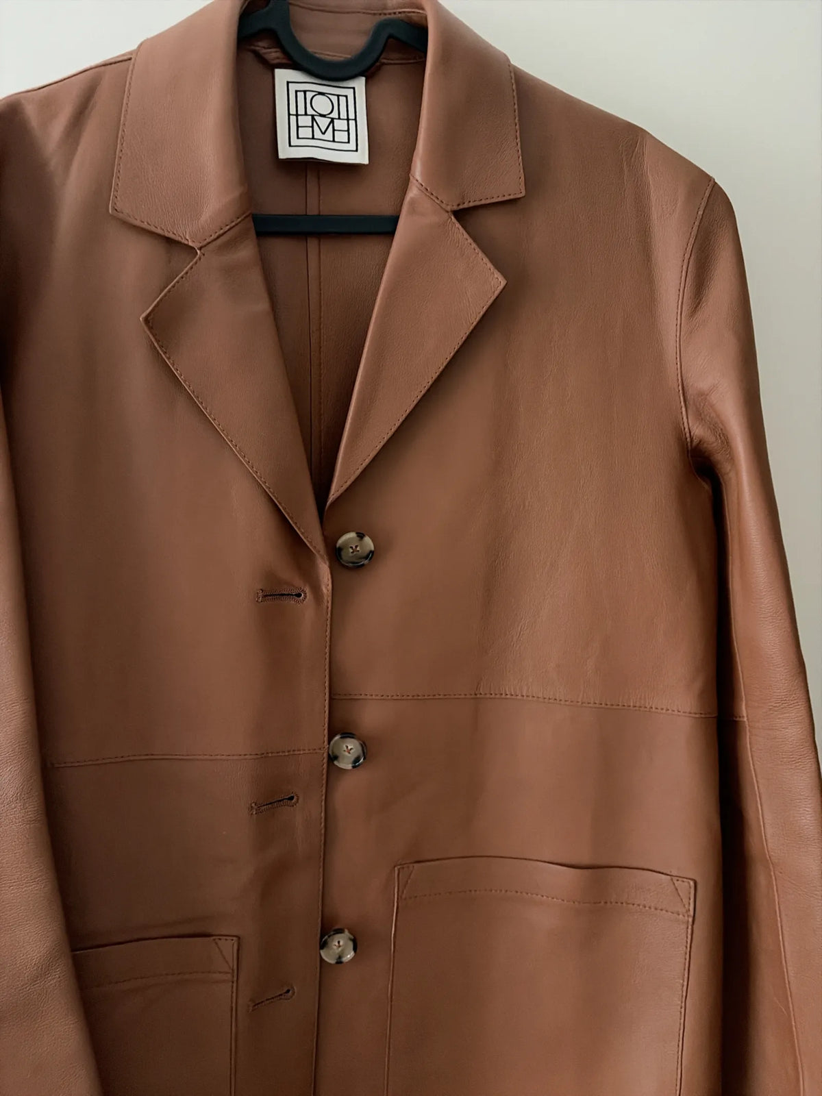 Toteme Clean Leather-skinnjacka