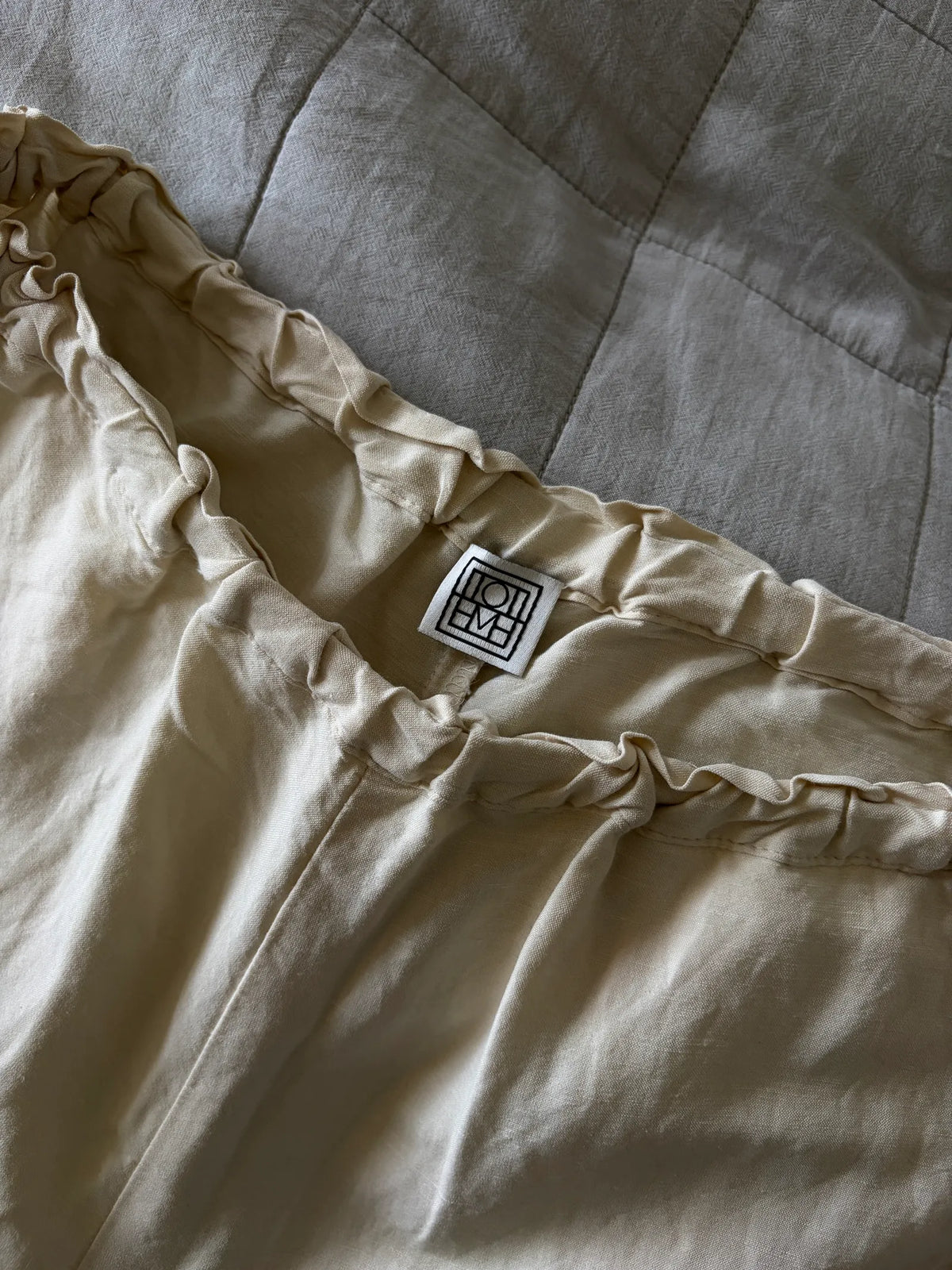 Toteme Stretch Linen Slacks-linnebyxor