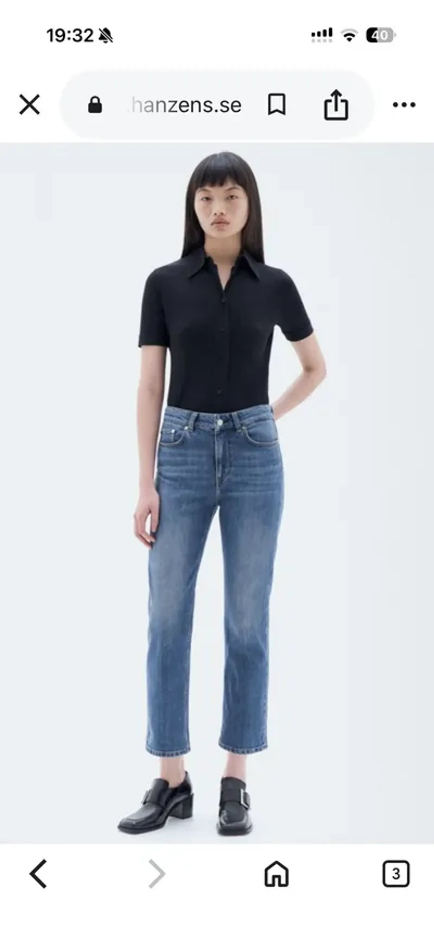 Filippa K Stella Cropped Mid Blue-jeans