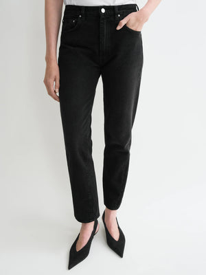 Toteme Twisted Seam Denim Faded Black-jeans