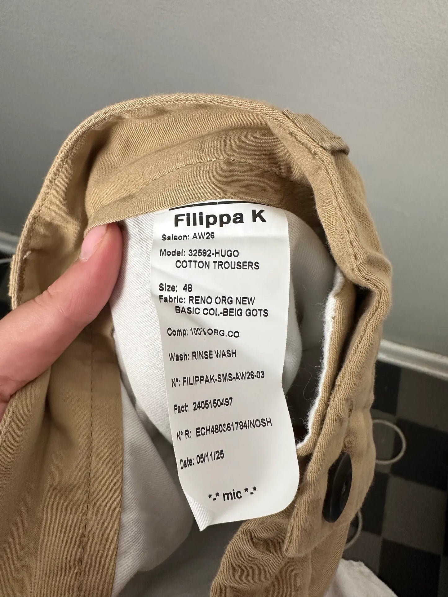Filippa K Hugo Cotton Chinos