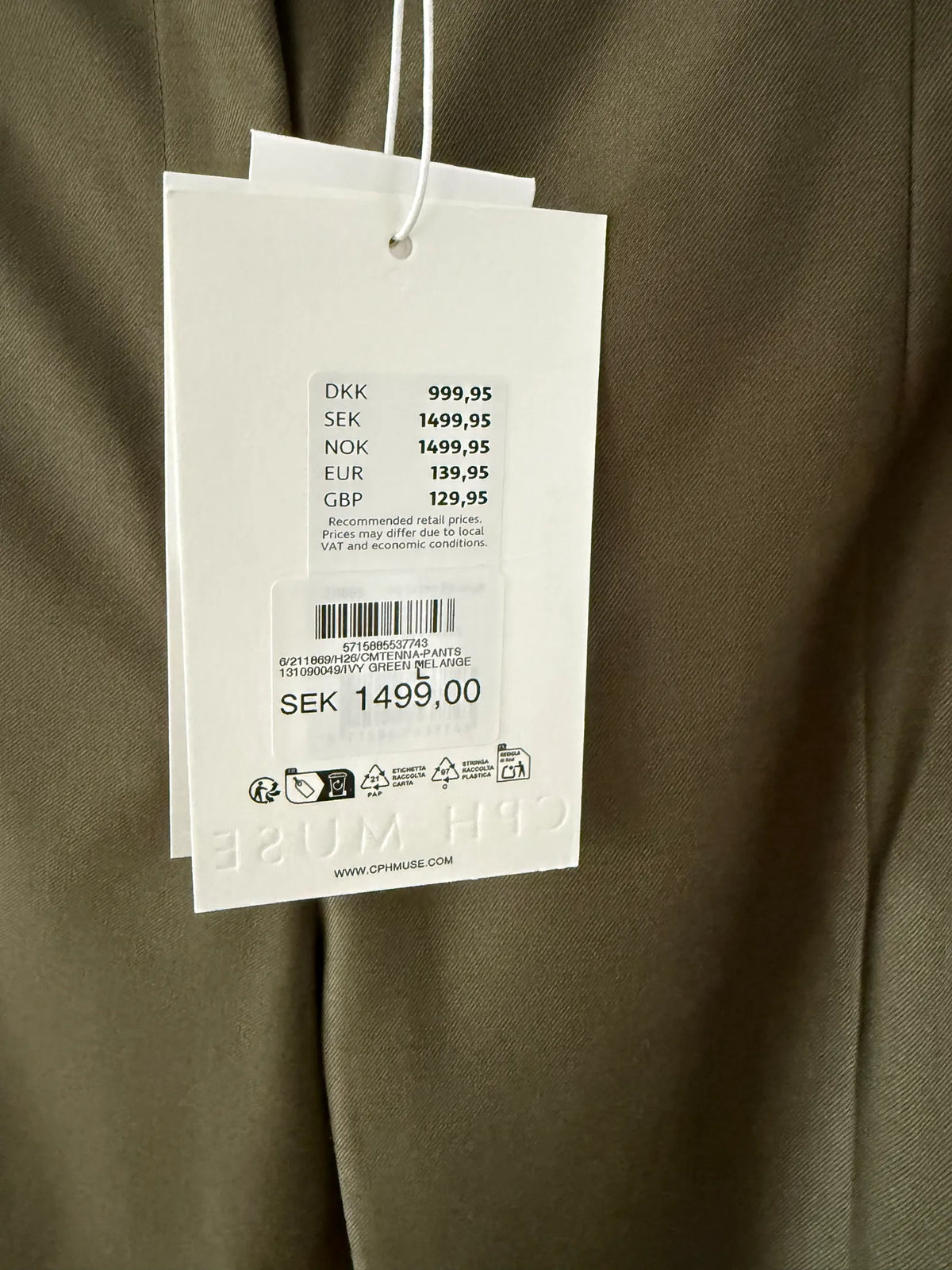 Copenhagen Muse Cmtenna Suit Trousers