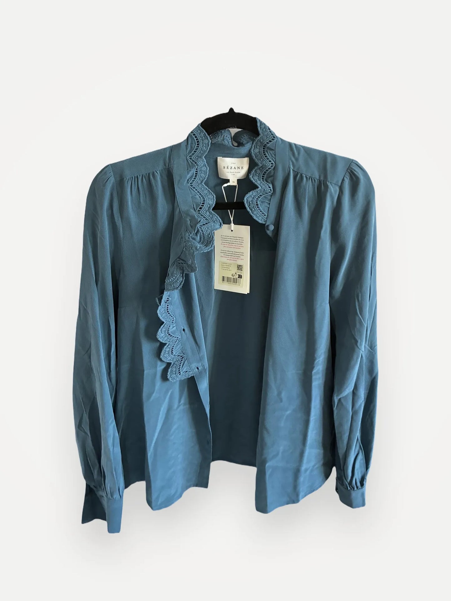 Sézane-sidenblus NWT