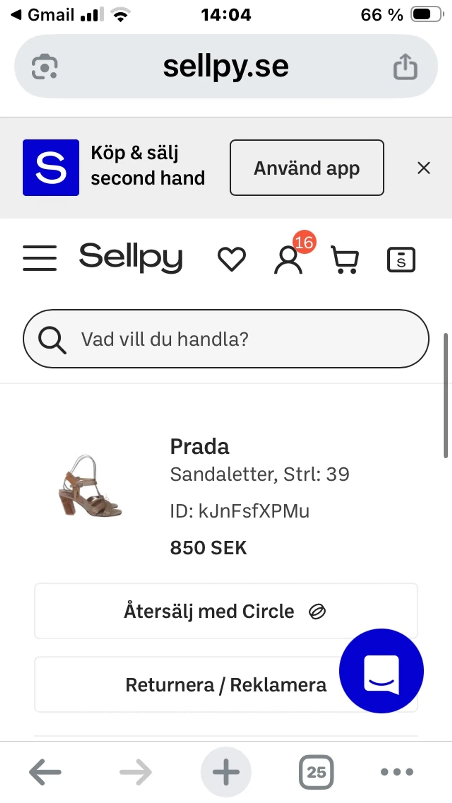 Prada-sandaler