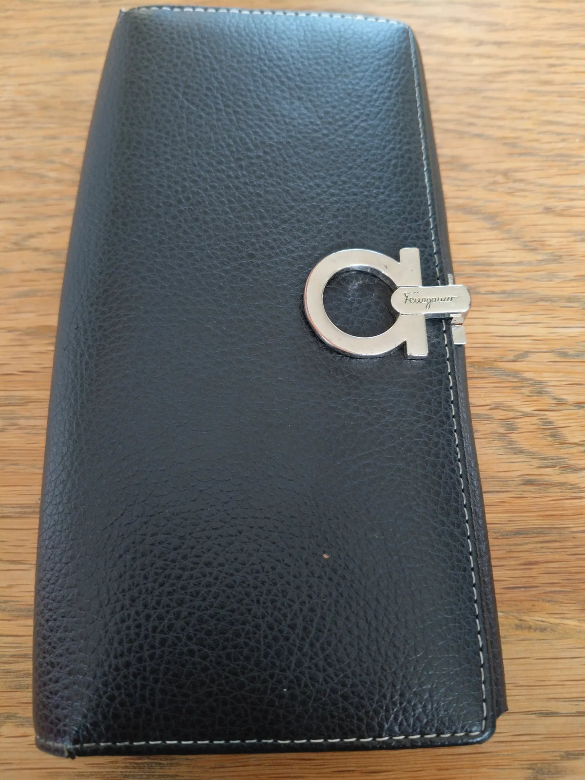 Salvatore Ferragamo Gancini French Continental Wallet-skinnplånbok