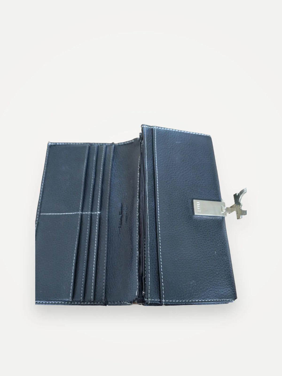 Salvatore Ferragamo Gancini French Continental Wallet-skinnplånbok