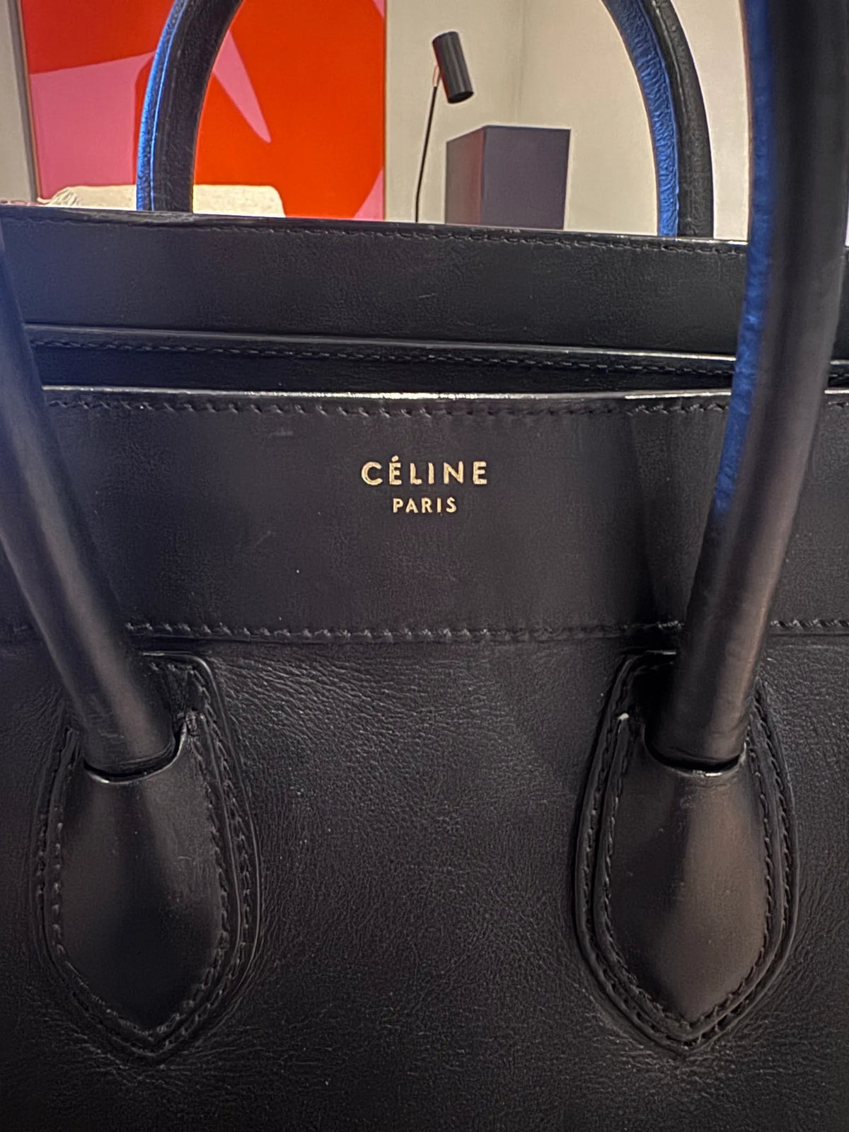 Céline Celine Luggage-skinnhandväska